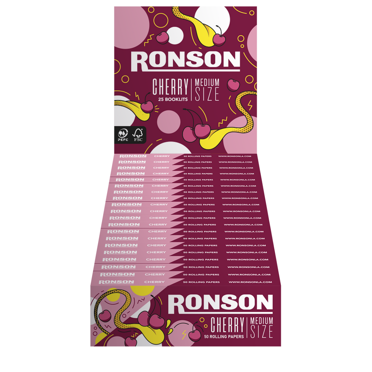 Display Ronson Papelillos Cherry