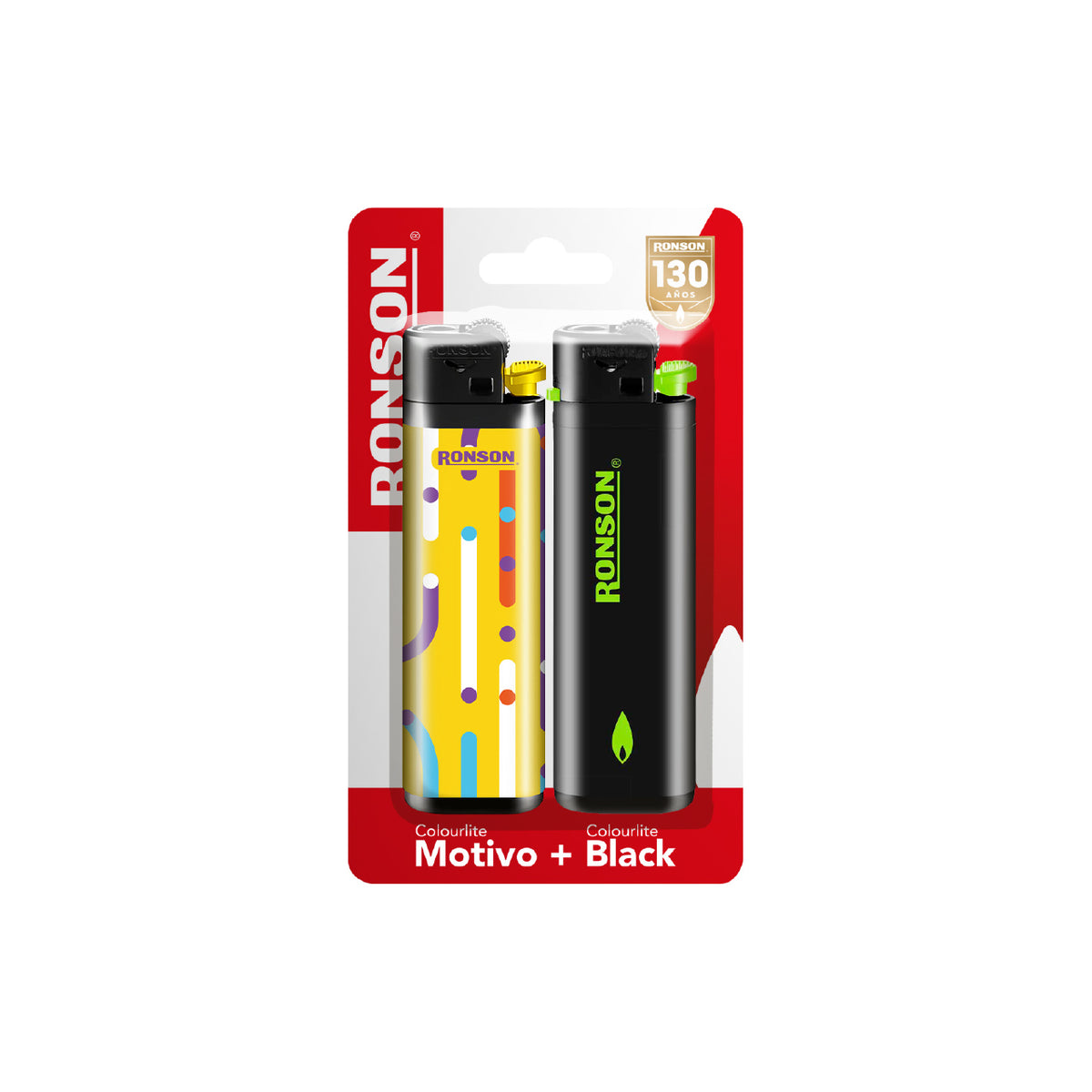Pack Ronson Colourlite Motivos + Black